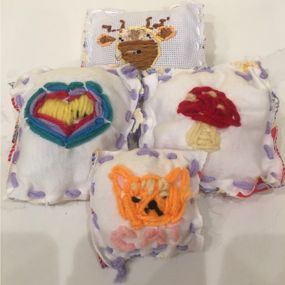 Handmade miniature pillows